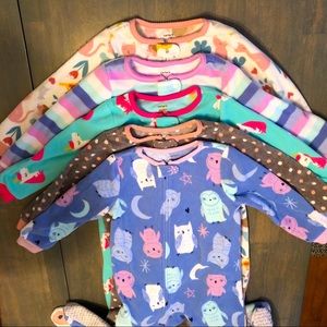 5 Fleece jammies (2020 edition) NWOT